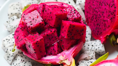 dragon fruit slice