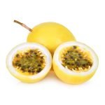 inside of yellow passion fruit