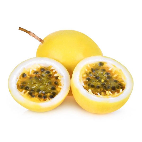 inside of yellow passion fruit