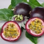 black passion fruit inside