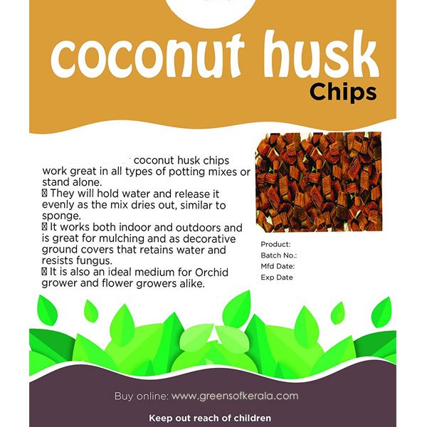 coconut husk chips